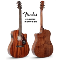 正品Fender木吉他CD140S 芬达电箱吉他D140SCE 41寸单板电箱吉他
